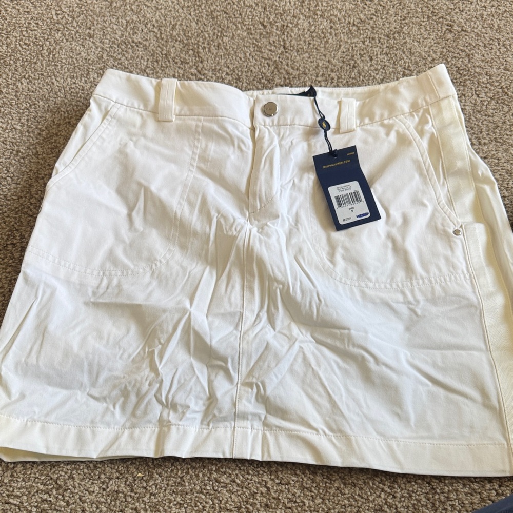 Women's White Midi Skirt - Classic A-Line